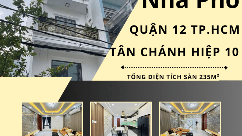 Nhà phố mới tinh cần bán – Khu VIP Tân Chánh Hiệp 10, quận 12