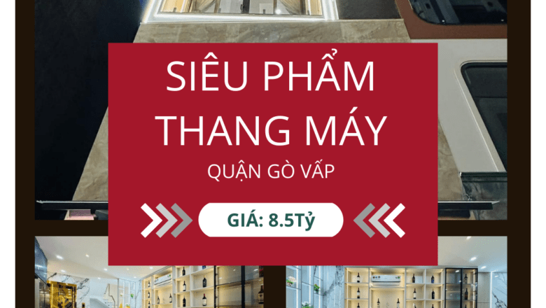 Nhà thang máy sang trọng – Chỉ 8 tỷ 500 triệu tại Gò Vấp