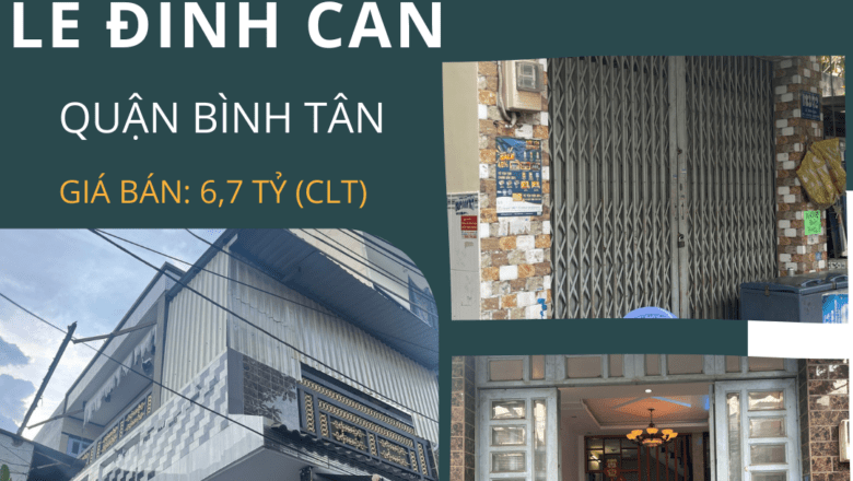 Căn nhà đẹp bán ngay – Hẻm Lê Đình Cẩn, gần chợ Lê Đình Cẩn