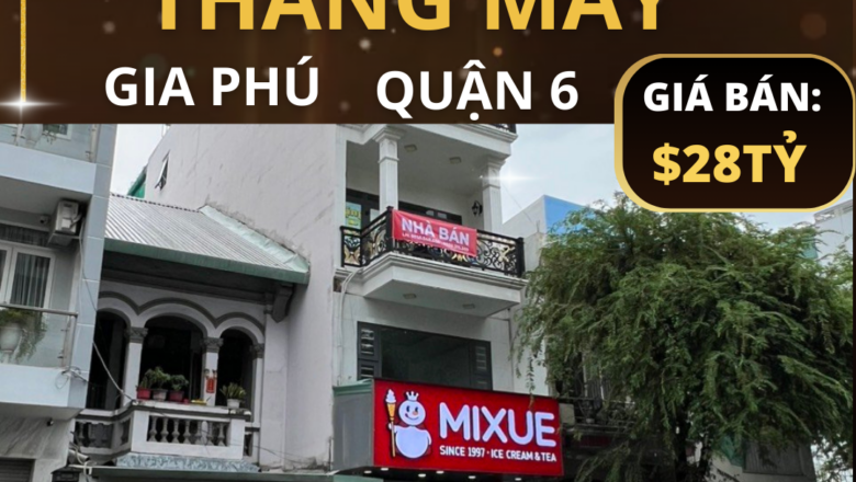 Đầu tư sinh lời cao với nhà mặt tiền Gia Phú Quận 6