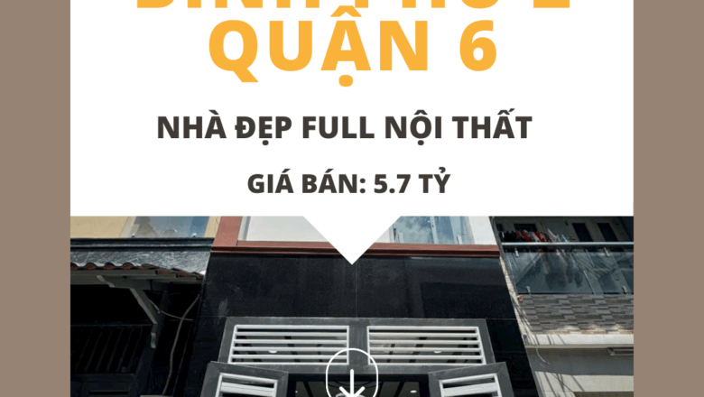 Căn nhà đẹp tại Bình Phú 2, Quận 6 đang chờ bạn