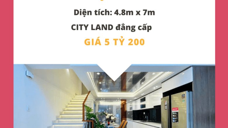 Siêu phẩm nhà phố tại CITY LAND – Gò Vấp